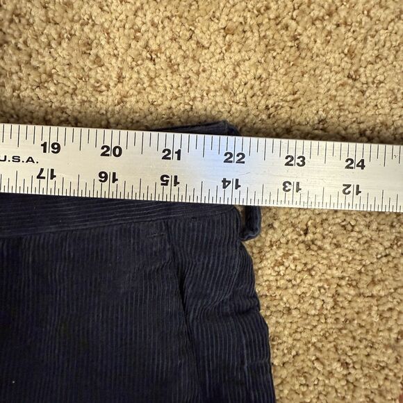 Polo Ralph Lauren Corduroy Pants Men 44x30 Navy Stretch Classic Fit Straight Leg - Picture 7 of 9